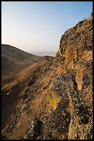 Cliff and Saddle Mountain at sunrise, Hanford Reach National Monument. Washington ( color)