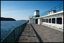 Deck of Washington State Ferry, San Juan Islands. Washington ( color)