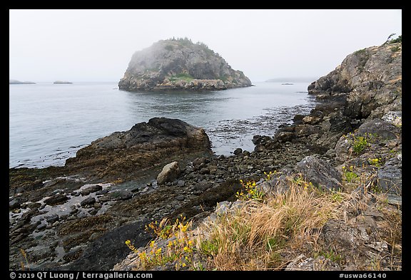 Castle Island from Point Colville, San Juan Islands National Monument, Lopez Island. Washington