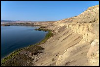 White Cliffs, afternoon, Hanford Reach National Monument. Washington ( color)