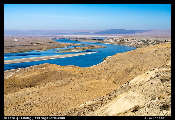 Columbia River and White Bluffs area, Hanford Reach National Monument. Washington