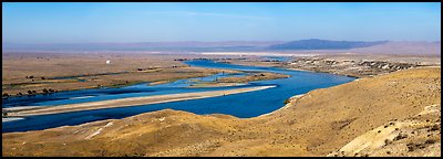 Columbia River, Hanford Sites, White Bluff area, Hanford Reach National Monument. Washington (Panoramic color)
