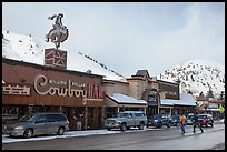 Downtown Jackson in winter. Jackson, Wyoming, USA ( color)