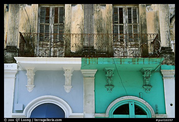 Detail of facade, Ponce. Puerto Rico