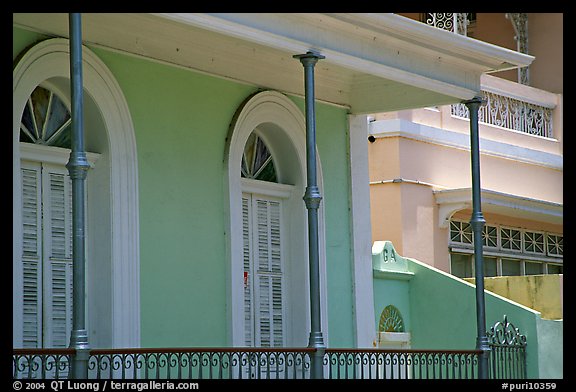 Detail of porch, Ponce. Puerto Rico (color)