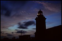Lighthouse at dusk, Cabo Rojo. Puerto Rico (color)