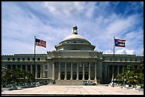 Capitol, with US and Puerto Rico flags. San Juan, Puerto Rico ( color)