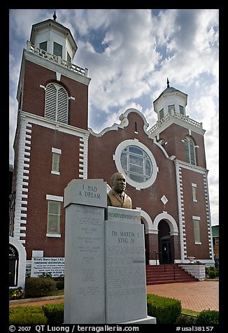 Selma-Montgomery march memorial and Brown Chapel. Selma, Alabama, USA