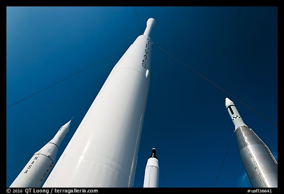 Space rockets, NASA. Cape Canaveral, Florida, USA (color)