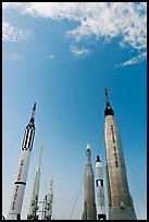 NASA rockets, Kennedy Space Centre. Cape Canaveral, Florida, USA (color)