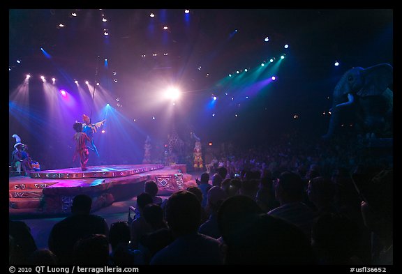 Circus show, Walt Disney World. Orlando, Florida, USA (color)