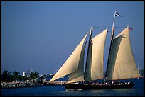 Historic sailboat. Key West, Florida, USA (color)