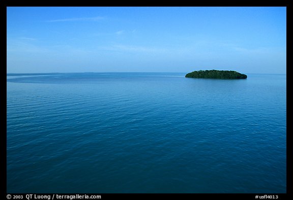 Small island in Florida Bay. The Keys, Florida, USA (color)