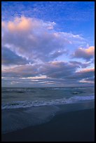 Beach at sunrise, Sanibel Island. Florida, USA (color)