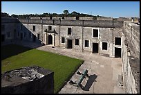 Courtyard, Castillo de San Marcos National Monument. St Augustine, Florida, USA