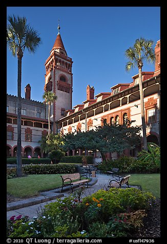Ponce de Leon Hall, Flagler College. St Augustine, Florida, USA (color)
