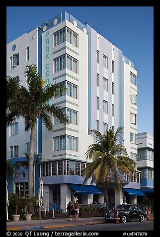 Art Deco Style Hotel, South Beach, Miami Beach. Florida, USA (color)
