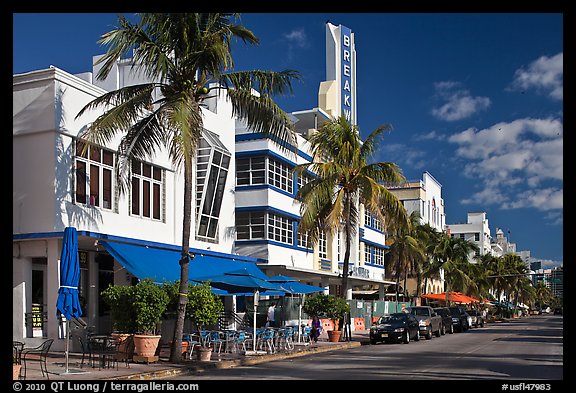 Art Deco District, Miami Beach. Florida, USA (color)