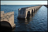 Abandonned Bridge, Sugarloaf Key. The Keys, Florida, USA (color)