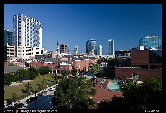 Downtown skyline. Orlando, Florida, USA