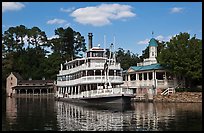 Riverboat, Magic Kingdom, Walt Disney World. Orlando, Florida, USA (color)