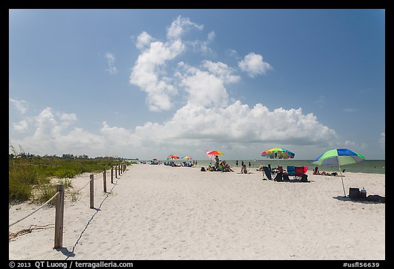 Bowman Beach, Sanibel Island. Florida, USA (color)