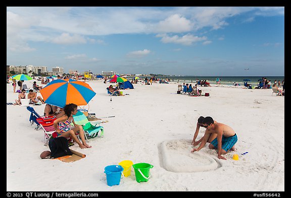 Siesta Beach, Sarasota. Florida, USA (color)