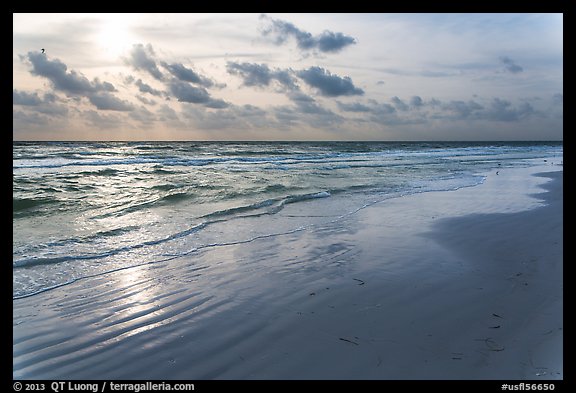 Late afternoon, Fort De Soto beach. Florida, USA