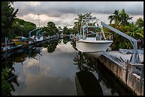 Yachts and canal, Big Pine Key. The Keys, Florida, USA ( color)