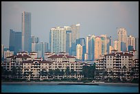 Miami Waterfront and high-rises at sunrise. Florida, USA ( color)
