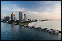 Miami beach at sunrise. Florida, USA ( color)