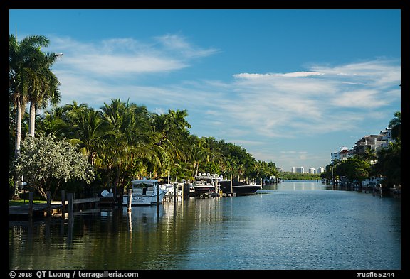 Biscayne Bay arm, North Beach, Miami Beach. Florida, USA