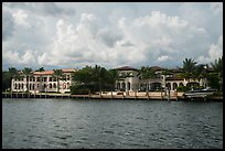 Waterfront mansions. Coral Gables, Florida, USA ( color)
