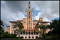 Miami Biltmore Hotel with clouds. Coral Gables, Florida, USA ( color)