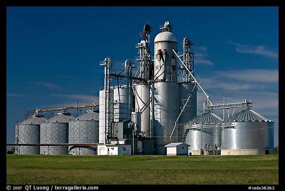 Grain elevator. Louisiana, USA