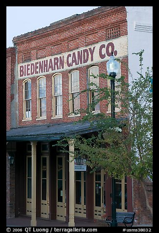 Biedenharn Candy building, where Coca-Cola was first bottled. Vicksburg, Mississippi, USA (color)