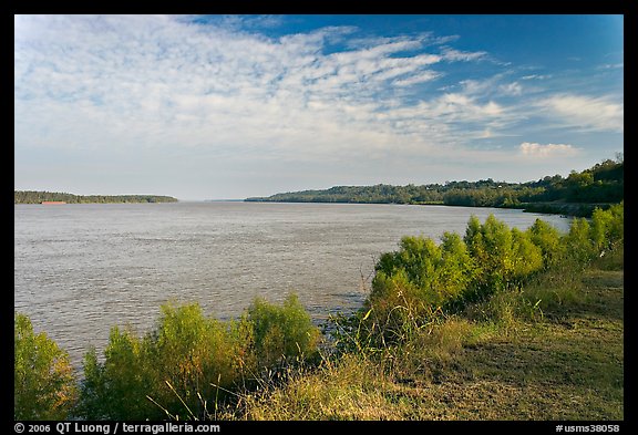 Mississippi River. Natchez, Mississippi, USA