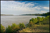 Mississippi River. Natchez, Mississippi, USA (color)