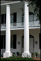 Columns on facade of Rosalie. Natchez, Mississippi, USA