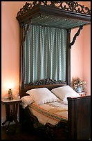 Bed inside Rosalie. Natchez, Mississippi, USA (color)
