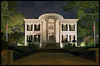 Mississippi Governor's mansion at night. Jackson, Mississippi, USA ( color)