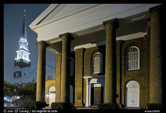 First Baptist Church, where the Confederacy was announced. Columbia, South Carolina, USA (color)