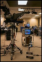 Television news studio. Columbia, South Carolina, USA