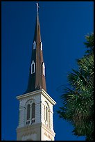 Tall church steeple. Charleston, South Carolina, USA