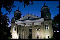 First Presbyterian Church, 1731, at twilight. Charleston, South Carolina, USA