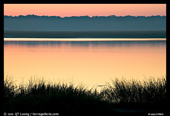 Beaufort Bay at sunrise. Beaufort, South Carolina, USA