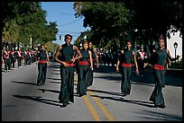 African American youngsters during parade. Beaufort, South Carolina, USA ( color)