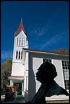 Robert Smalls bust and Tabernacle Baptist Church. Beaufort, South Carolina, USA