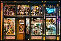 Store on Beale Street by night. Memphis, Tennessee, USA ( color)