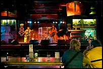 Live musical performance in Beale Street bar. Memphis, Tennessee, USA ( color)